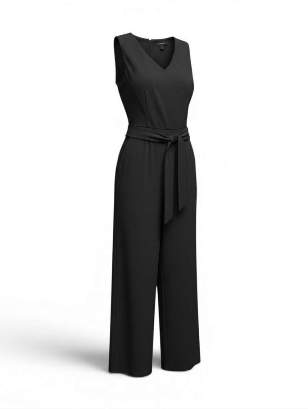 Tahari Black Belted Jumpsuit